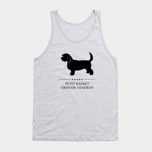 Petit Basset Griffon Vendeen Black Silhouette Tank Top